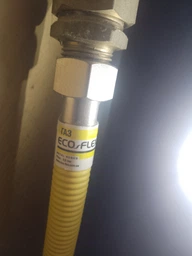 Сильфонный газовый нержавеющий шланг Eco-Flex 200 см ✓ Гайка - Гайка ✓ d12 1/2 Газ/Супер
