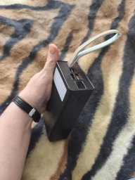 Повербанк 50000 mah 22.5W Super Fast Charge 10024 з LED дисплеєм і швидкою зарядкою PD/QC 3 порта powerbank павербанк для телефона apple айфона iphone самсунг samsung роутера планшета універсальний з ліхтариком фото від покупців 3