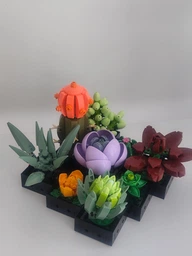 Конструктор квітка Гібіскус у горщику, інтер'єрна квітка серії Botanical, сумісний з відомими брендами