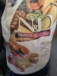 Сухий корм для стерилізованих котів Farmina Фарміна N&D Tropical з ягням полбою вівсом та фруктами 10 кг (8010276042149) фото від покупців 3