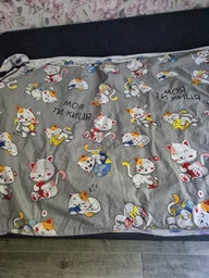 Простынь без резинки Бязь Sweet Kitty 150*220 см фото от покупателей 1