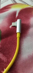 Кабель Xiaomi USB Type-C 6A турбо ( 33W 67W 90W 120W ) Жовтий кутовий 100 см. для швидкої зарядки смартфона, планшета Сяомі, Poco, Redmi Note Г-подібний