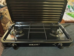 Газовая настольная плита Sokany на 2 конфорки двухконфорочная газовая плита для дома и дачи (NW899) фото от покупателей 1