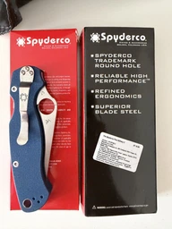 Раскладной нож Spyderco Para Military 2 G-10 CPM S110V PM2 Dark Blue (871656)