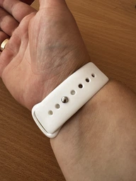 Силіконовий спортивний ремінець Fruct Sport Band для Apple Watch 38/40/41/42 mm (S/M) (15-19 см) White фото від покупців 1