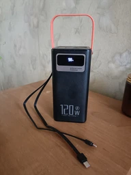 Повербанк 100000 mah 20W Super Fast Charge 10269 с LED дисплеем и быстрой зарядкой PD/QC 3 порта powerbank павербанк для телефона apple айфона iphone самсунг samsung роутера планшета универсальный с фонариком чорний