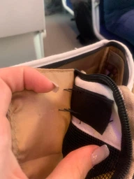Сумка переноска для кота кішки собаки до 8 кг з сітчастим віконцем бежева (002292) фото від покупців 7
