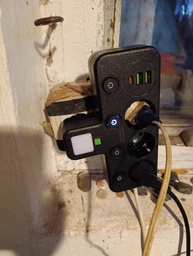 Сетевой разветвитель с ночником, 3 розетки, USB и Type-C, белый