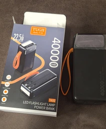 Повербанк 40000 mah 22.5W Qinetiq RQ-40 з LED дисплеєм і швидкою зарядкою PD/QC кабель Type-C в комплекте powerbank 40 000 павербанк для телефона apple айфона iphone самсунг samsung роутера планшета універсальний павербанк з ліхтариком Space black фото від покупців 8