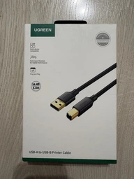Кабель Ugreen US135 USB 2.0 AM to BM Print Cable 5 м Black (UGR-10352)