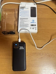 Повербанк 50000 mAh 22.5W Remzona Extrinity 50X зі швидкою зарядкою PD Quick Charge 3.0 Fast Charge потужний великий УМБ для телефона айфона роутера 9в 12v планшета хороший LED дисплей портативний ліхтарик + кабель USB-A USB-C фото від покупців 3