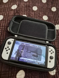Жесткий защитный чехол для игровой приставки Nintendo Switch / Nintendo Switch OLED синий