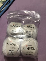 Турецька річна пряжа для в'язання YarnArt Summer (саммер) бавовни з віскозою 135