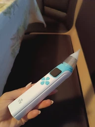 Електронний аспіратор назальний потужний для носа Electric Baby Nasal Aspirator соплеотсос електричний для новонароджених дітей з музикою білий фото від покупців 18