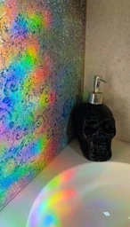Вітражна плівка на скло rabbitgoo для створення кольорових ефектів і збереження приватності (44,5x200см)
