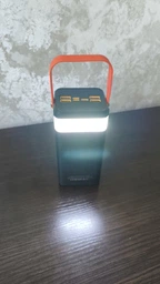 Повербанк 100000 mah 20W Super Fast Charge 10269 з LED дисплеєм і швидкою зарядкою PD/QC 3 порта powerbank павербанк для телефона apple айфона iphone самсунг samsung роутера планшета універсальний з ліхтариком чорний фото від покупців 9