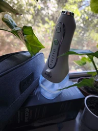 Іригатор портативний для зубів чищення ротової порожнини рота брекетів Brillix WF-N8 White акумуляторний ірригатор з насадками портативні іригатори фото від покупців 4