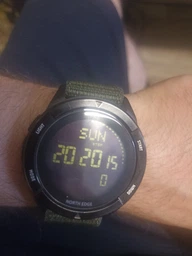 Тактичний водостійкий годинник з компасом, NORTH EDGE ALPS 5 BAR Black Original, дуже легкий і ударостійкий