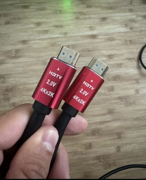 Кабель Atcom (24943) HDMI-HDMI ver 2.0, 4K, 3м Red/Gold, пакет фото від покупців 2