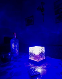 Ночник от USB куб звездное небо LED настольная RGB лампа 16 цветов для спальни и детской + пульт фото от покупателей 10