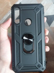 Противоударный чехол Serge Ring с кольцом для Huawei P Smart Z (Черный) Epik (11819)