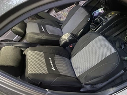 Чехлы на сиденья Daewoo Lanos 96- Подголовники черно-серые Автосвiт раздельная спинка Ланос фото от покупателей 1