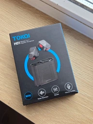 Беспроводной петличный микрофон для телефона iphone android смартфон TOKQI H01 4 в 1 Магнит Клипса кейс зарядка шумоподавление ANC type-c lightning
