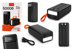 Повербанк 40000 mah 22.5W Qinetiq RQ-40 з LED дисплеєм і швидкою зарядкою PD/QC кабель Type-C в комплекте powerbank 40 000 павербанк для телефона apple айфона iphone самсунг samsung роутера планшета універсальний павербанк з ліхтариком Space black фото від покупців 4
