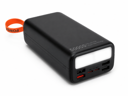 Повербанк 40000 mah 22.5W Qinetiq RQ-40 з LED дисплеєм і швидкою зарядкою PD/QC кабель Type-C в комплекте powerbank 40 000 павербанк для телефона apple айфона iphone самсунг samsung роутера планшета універсальний павербанк з ліхтариком Space black фото від покупців 3