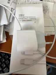 Быстрая зарядка для айфона айпада комплект быстрой зарядки для Apple iPhone iPad зарядка для iPhone Сетевое зарядное устройство Блок Type-C 35W USB-C Power Adapter Кабель зарядки Type-C to Lightning