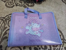 Папка-портфель Kite на блискавці з тканинними ручками Hello Kitty HK25-202-1