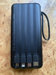 Повербанк умб 30000 mah 20w с быстрой зарядкой и встроенными кабелями type c lightning micro usb Thatti power bank wxj-021 павербанк для телефона роутера устройств powerbank внешний портативный аккумулятор повербанки большой емкости черный фото от покупателей 1