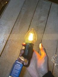 Лампочка аккумуляторная для кемпинга лампа светодиодная LED 3 режима свечения светильник с крючком фонарь портативный BRS фото от покупателей 1