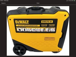 Бензогенератор инверторный DeWalt DWG70i-SE, 6.5/7.0 кВт, однофазный, электростартер + пульт ДУ, бак 13 л, до 10 ч, медная обмотка фото от покупателей 5