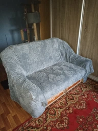 Плед - покрывало на кровать, диван или кресло 180х300 см из мягкого велсофта
