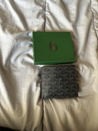 Гаманець Goyard чорного кольору 11 × 9,7 см