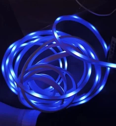 Розумна гнучка неонова світлодіодна стрічка Neon LED RGB-IC з Bluetooth USB та синхронізацією музики 10 метрів Водостійкий смарт гнучкий неон SMD5050 з пультом і блютуз додатком 5 вольт сумісність з Авто ТБ ПК фото від покупців 3