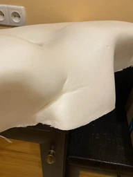 Ортопедична подушка з ефектом пам'яті для шиї та плечей 62×37-8-12 см,Memory Foam,метелик чорно-білий KT7006275 фото від покупців 10