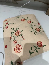 Простирадло на гумці Бязь Vanilla Blossom Бежевий 80*190 висота 25 см