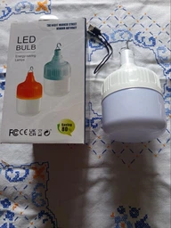Лампа аккумуляторная usb фонарь на аккумуляторе светодиодная 150 Вт LED лампочка кемпинговая портативная с подвесом светильник ночник для кемпинга 3600 mAh фото от покупателей 1
