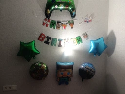Прапорці Паперові Happy Birthday В Стилі Майнкрафт Minecraft