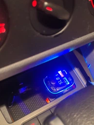 FM трансмиттер автомобильный FM модулятор Bluetooth 5.3 в прикуриватель автомобиля USB Type-C MP3 плеер Hands Free быстрая зарядка 2 USB TF MicroSD LED дисплей для телефона музыки звонков автомагнитолы 12-24V C9 аудио передатчик с микрофоном подсветкой