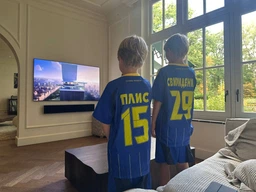 Форма футбольна дитяча з індивідуальним нанесенням символіка збірної УКРАЇНИ 2025 SP-Sport CO-4671 Розмір 24 Зріст 130-140 Жовтий фото від покупців 1