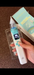 Електронний аспіратор назальний потужний для носа Electric Baby Nasal Aspirator соплеотсос електричний для новонароджених дітей з музикою білий фото від покупців 10