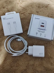 Швидка зарядка для телефону 45W USB-A (PD 3.0) USB-C (QC 3.0) мережевий зарядний пристрій для iPhone iPad MacBook зарядний адаптер швидка зарядка для айфон айпад Xiaomi Samsung зарядний блок PAVLYSH B-45 фото від покупців 1