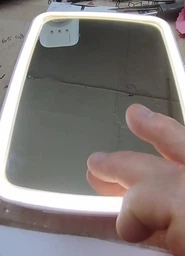 Дзеркало для макіяжу з лед підсвіткою LED у ванну кімнату настільне косметичне сенсорне на USB фото від покупців 1