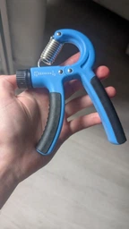 Эспандер кистевой пружинный с регулируемой нагрузкой Newt Power Grip Pro CM 5-60 кг синьо-чорний NE-W-87-BL фото від покупців 1