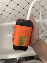 Душ портативний туристичний акумуляторний 6000 mAh з насосом похідний польовий переносний для кемпінгу, походів фото від покупців 6