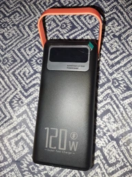 Повербанк 50000 mah 20W Super Fast Charge с LED дисплеем и быстрой зарядкой PD/QC 3 порта powerbank павербанк для телефона apple айфона iphone самсунг samsung роутера планшета универсальный с фонариком чорний