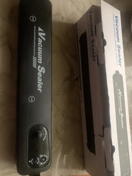 Вакуумний пакувальник для продуктів Vacuum Sealer Euromax 90W, вакуумне пакувальне обладнання, вакууматор ручний, побутовий, чорний фото от покупателей 1